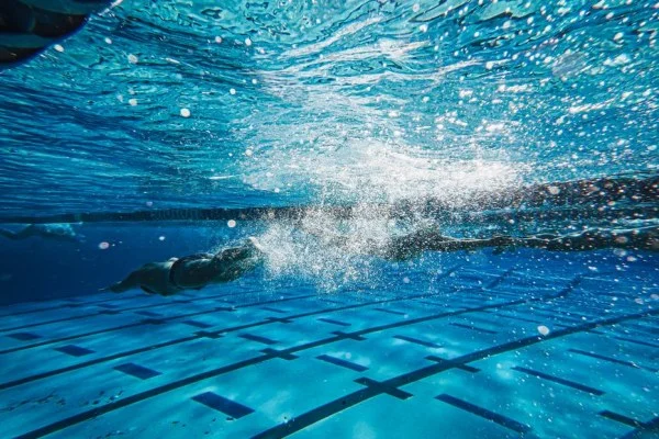breaststroke swimmer underwater